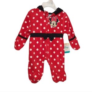 NEW Disney Minnie Baby 0-3M Footie Pajamas